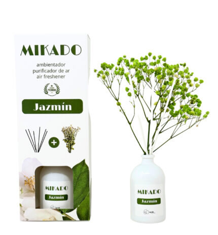Mikado Jazmín con Flores Preservadas